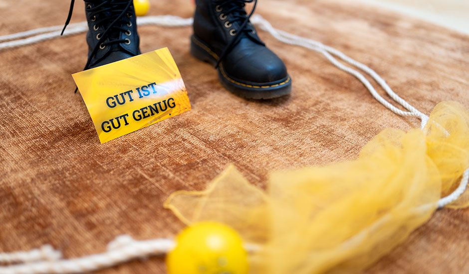 Psychotherapie im bewegungstherapeutischen Verfahren: gut ist gut genug.