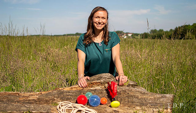 Begleitete Bewegung mit Sina Allkemper.